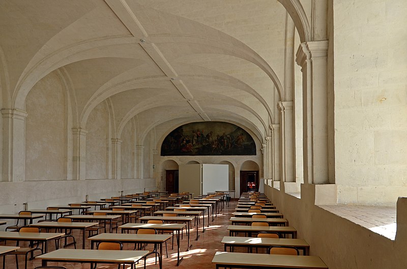 94771-francais-salle-des-devoirs-de-labbaye-saint-vincent-actuel-lycee-bellevue-le-mans-sarthe.jpg