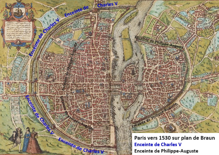 Enceintes_de_Philippe_-Auguste_et_de_Charles_V_vers_1530_sur_plan_de_Braun.png