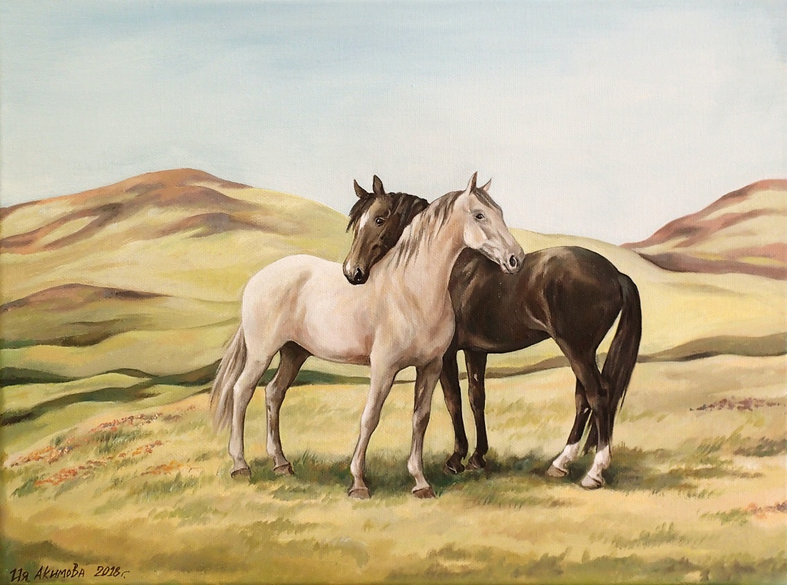 фотообои с лошадьми на стену. защита двух коней. лошади на лугу. лошади на рабочий стол. казахская порода лошадей джабе.