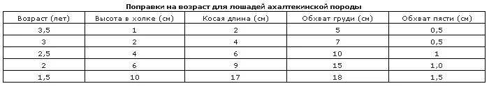 Поправки на возраст для ахалтекинских лошадей.webp